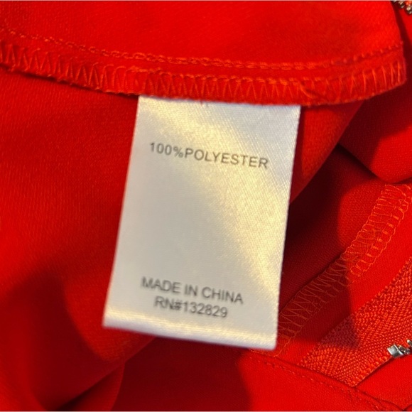 Superdown Wendy Angle Down Red Trouser Pants Size Medium - Picture 10 of 10